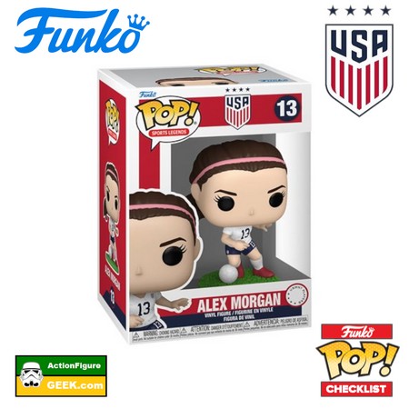 13 USA Women's National Soccer Team Alex Morgan Funko Pop! USA Women's National Soccer Team Funko Pop! Checklist 