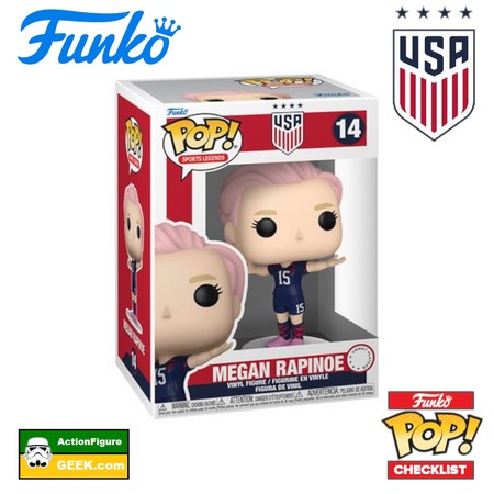 14 USA Women's National Soccer Team Megan Rapinoe (Away Kit) Funko Pop!