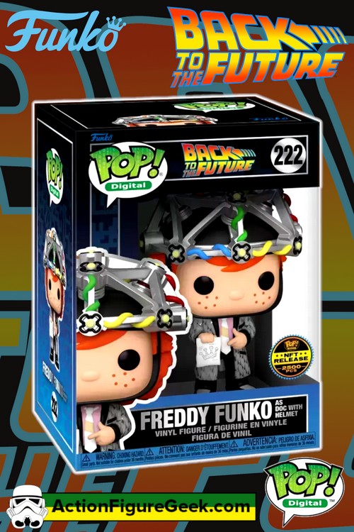 222 Back to the Future Freddy Funko as Doc Brown Funko Pop! Limited to 2500 PCS