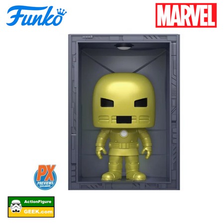 1035 Marvel Iron Man Hall of Armor Iron Man Model 1 Deluxe Funko Pop – PX Previews Exclusive