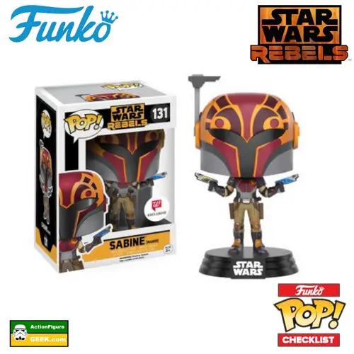 131 Sabine Masked - Walgreens Exclusive and Special Edition Every Star Wars Rebels Funko Pop Released