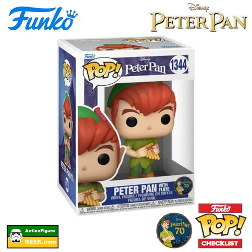 1344 Peter Pan With Flute Funko Pop! Peter Pan 70th Anniversary Funko Pop! Checklist - Buyers Guide - Gallery