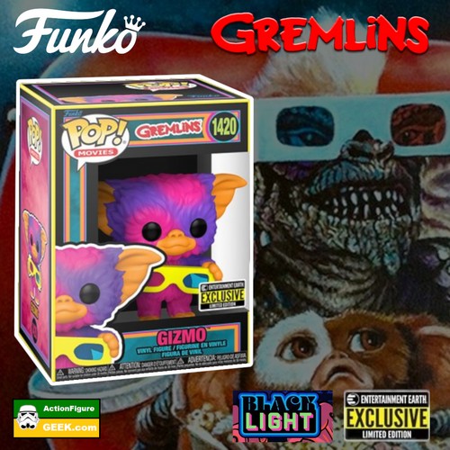 1420 Gremlins Gizmo Blacklight Funko Pop! Entertainment Earth Exclusive