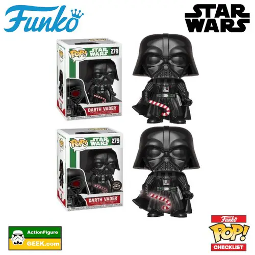 279 Darth Vader with Candy Cane and Darth Vader with GITD Cane Chase