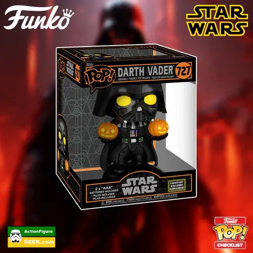 727 Star Wars Darth Vader Halloween Light-Up Super Funko Pop!