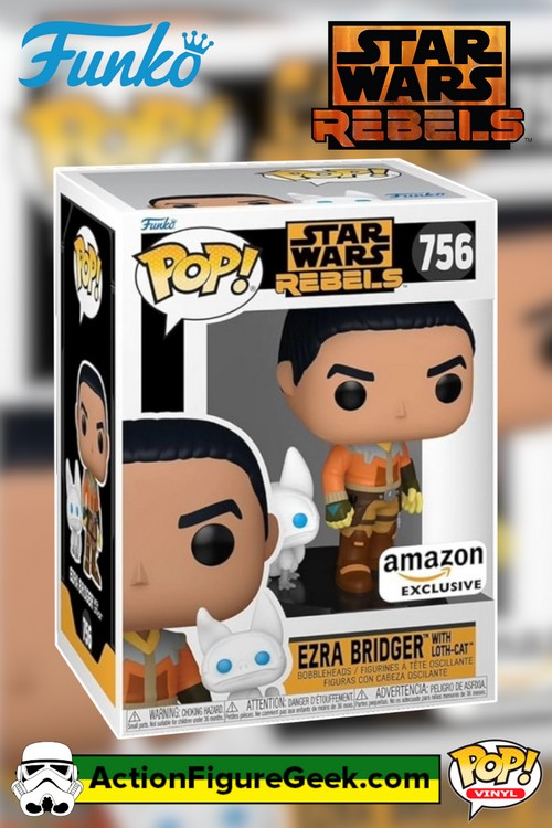 756 Ezra Bridger with Loth-Cat Amazon Exclusive and Special Edition Funko Pop!