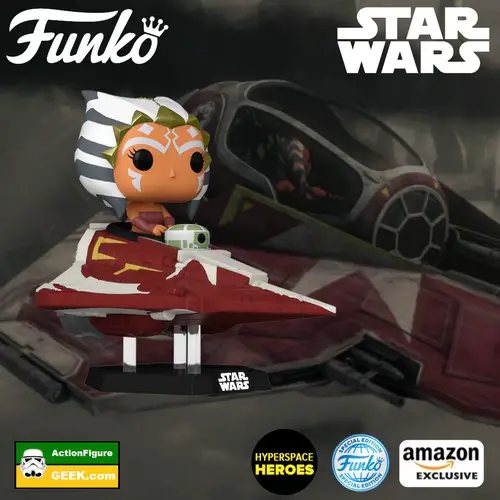 Ahsoka Tano in Delta 7 Jedi Starfighter Funko Pop! Ride Vinyl Figure – Amazon Exclusive and Funko Special Edition