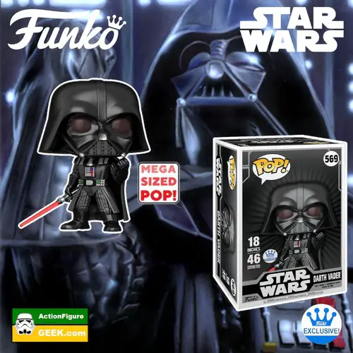 The Power of the Dark Side with the Iconic Darth Vader - Fist Pose 18-Inch Funko Pop!