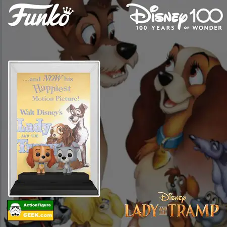 Lady & The Tramp Funko Pop! Movie Poster Disney 100 Years Celebration