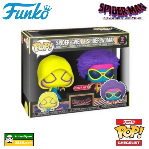 Spider-Gwen & Spider-Woman – Blacklight 2-Pack Funko Pop! Target Exclusive