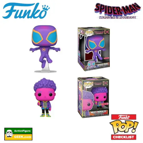 Spider-Man and Miles Morales– Blacklight Funko Pop! Target Exclusives
