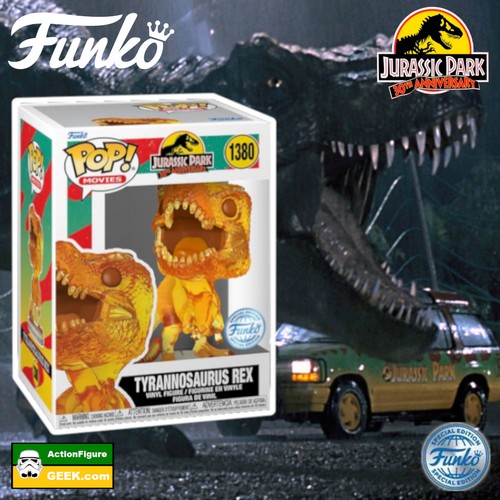 Jurassic Park 30 Years T-Rex Amber Funko Pop!