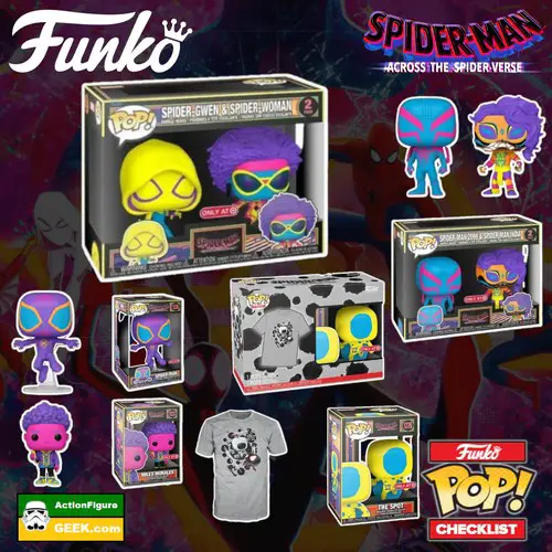 NEW Blacklight Spider-Man - Across the Spider-Verse Funko Pops!