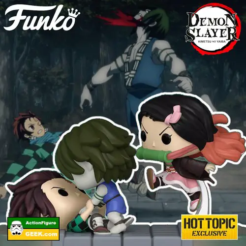 Tanjiro and Nezuko vs. Temple Demon Funko Pop! Moment Hot Topic Exclusive