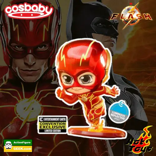 The Flash Movie - The Flash Cosbaby Vinyl Figure - Entertainment Earth Convention Exclusive