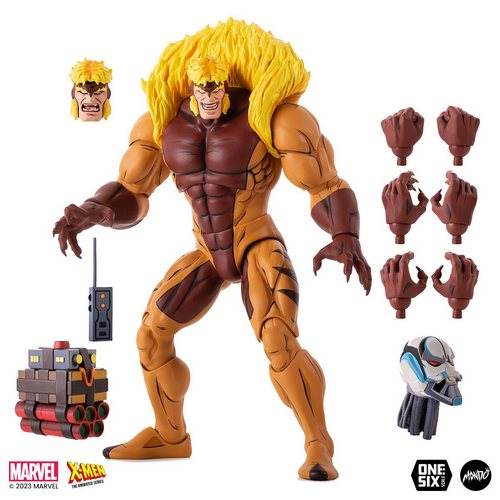X-Men: The Animated Series Sabretooth 1:6 Scale Action Figure - Product Features: