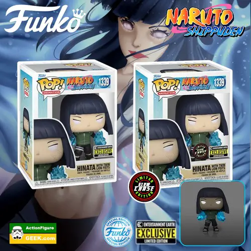 1139 Hinata - Twin Lion Fists Funko Pop! with Glow Chase Variant - Entertainment Earth Exclusive and Funko Special Edition