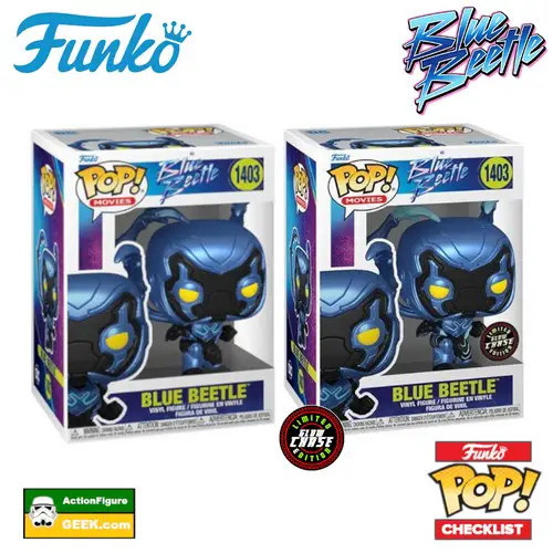 1403 Blue Beetle Funko Pop! and Glow Chase Variant
