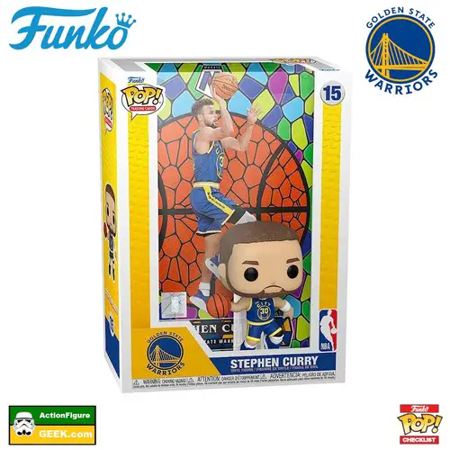 15 NBA - Stephen Curry - Golden State Warriors (Mosaic) Funko Pop! Trading Cards