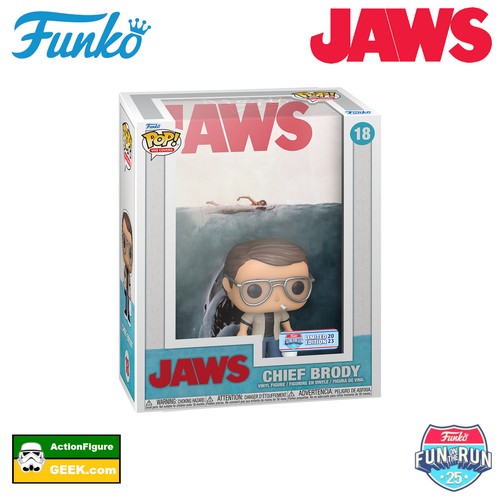 18 Jaws Chief Brody VHS Cover Fun On The Run Funko Pop! Exclusive