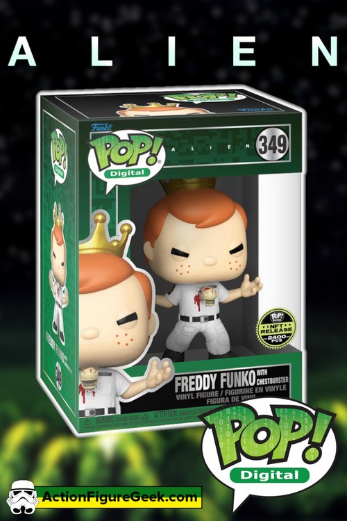 349 Freddy Funko with Chestburster Digital Funko Pop! (2400 PCS)