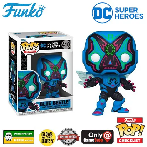 410 DC Super Heroes Blue Beetle Funko Pop!