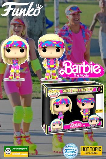 Funko Barbie Pop! Movies Skating Barbie & Skating Ken Vinyl Figure Set Hot  Topic Exclusive