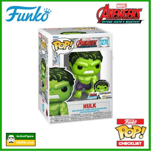 1270 The Avengers - Earth’s Mightiest Heroes - 60th Anniversary – Comic Hulk Funko Pop! with Pin