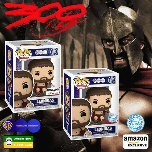 1473 300 Movie - Leonidas  Bloodied Amazon Exclusive and Funko Special Edition WB 100