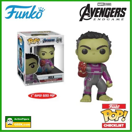 478 Hulk 6" Super-Sized with Infinity Gauntlet Funko Pop!