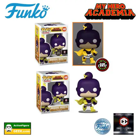 1480 My Hero Academia - Minoru Mineta Funko Pop! with Glow Chase Chalice Collectibles Exclusive and Funko Special Edition Glow Chase