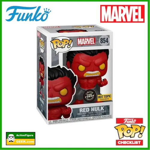 854 Red Hulk Hot Topic Exclusive and Special Edition with Glow Chase