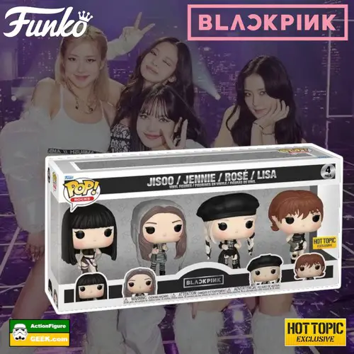 Born Pink World Tour” Black Pink Funko Pops 4-Pack Hot Topic Exclusive