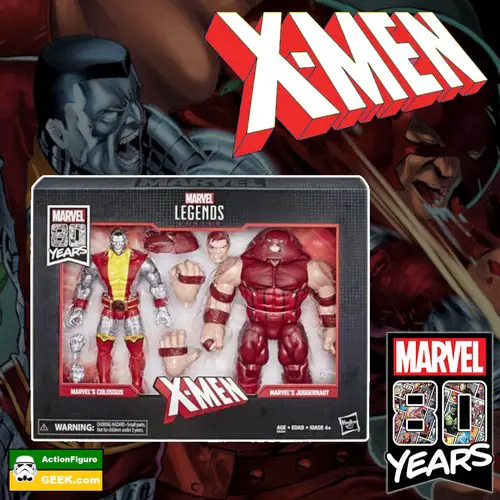 Marvel Legends 80th Anniversary Colossus and Juggernaut Action Figures