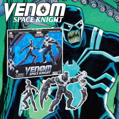 Venom Marvel Legends Mania and Venom Space Knight 6-Inch Action Figures