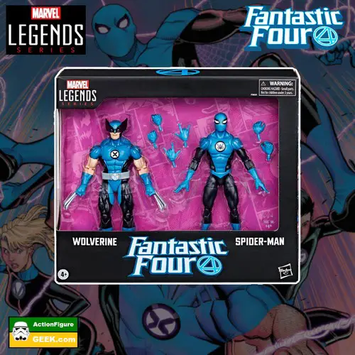 AWESOME! Fantastic Four Wolverine and Spider-Man Action Figure 2-Pack