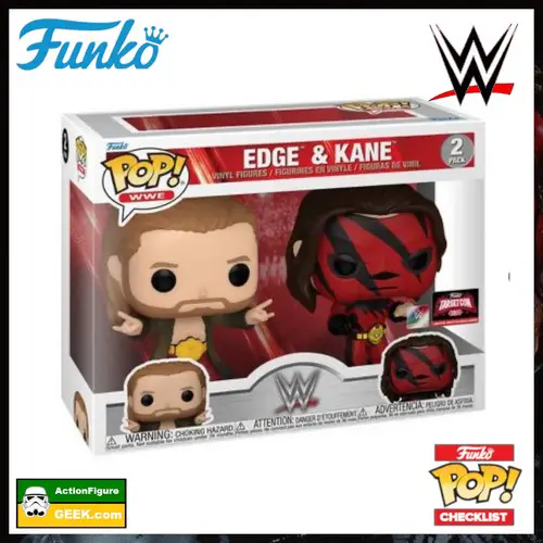 Edge and Kane Funko Pop 2-Pack TargetCon Exclusive and Special Edition