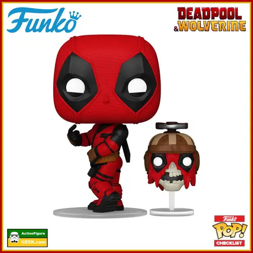 1400 Deadpool & Wolverine Deadpool with Headpool Funko Pop!