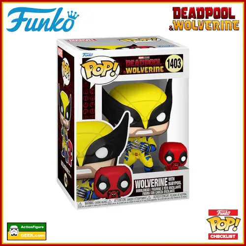 1403 Wolverine with Babypool Funko Pop!