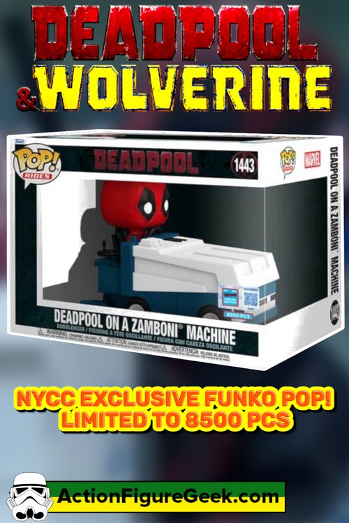 1443 Deadpool on Zamboni Machine NYCC Exclusive Funko Pop! Limited to 8500 pcs