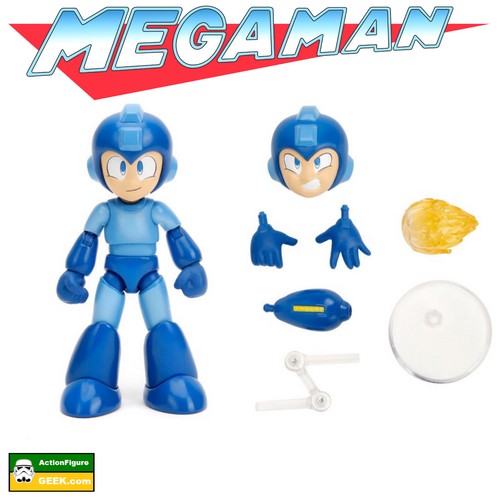 The Mega Man 1:12 Scale Action Figure! and accessories
