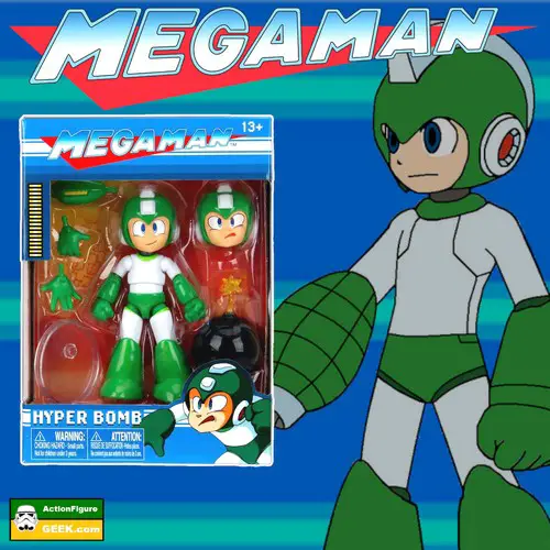 Blast into Action: Discover the Mega Man Hyper Bomb Action Figure! Mega Man Hyper Bomb Mega Man 1:12 Scale Action Figure