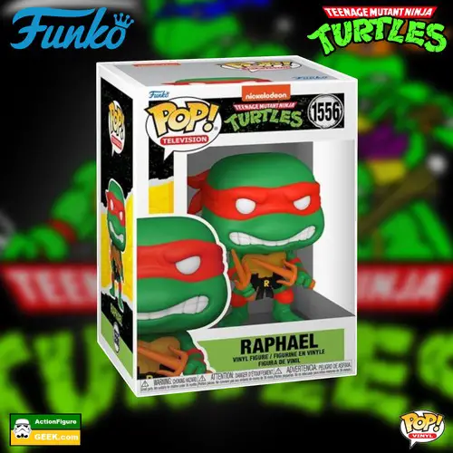 1556 Teenage Mutant Ninja Turtles Raphael with Sais Funko Pop!