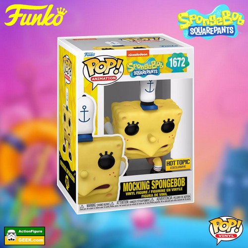 1672 SpongeBob SquarePants 25th Anniversary Mocking SpongeBob Funko Pop! Hot Topic Exclusive.