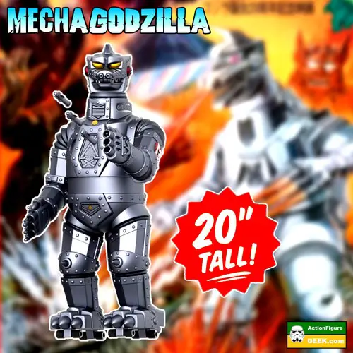 Stunning Super Shogun Metallic Mechagodzilla 20-Inch Action Figure - Perfect for Display