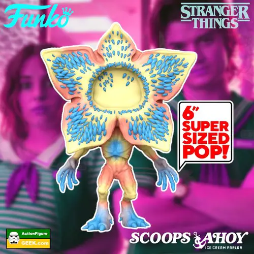 1547 Stranger Things Demogorgon (Scoops Ahoy - Sherbert Surprise) Jumbo 6-inch Funko Pop!