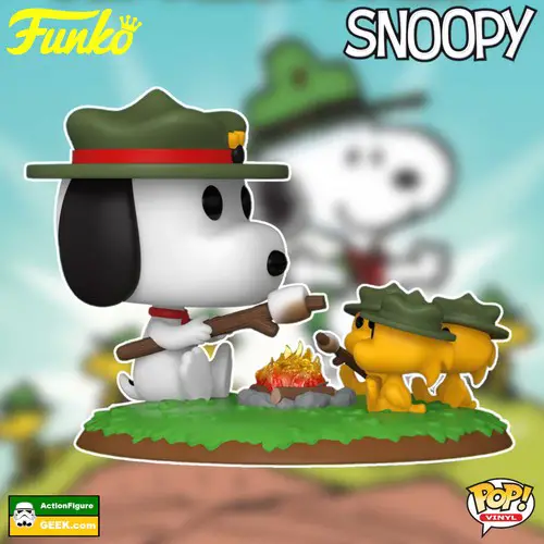 1687 Peanuts Snoopy & Beagle Scouts Deluxe Funko Pop!