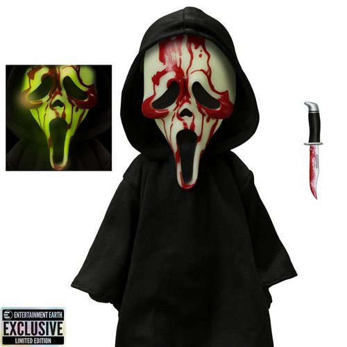 Ghost Face Bloody Glow-in-the-Dark Edition 10-Inch Doll - Entertainment Earth Exclusive - Living Dead Dolls 