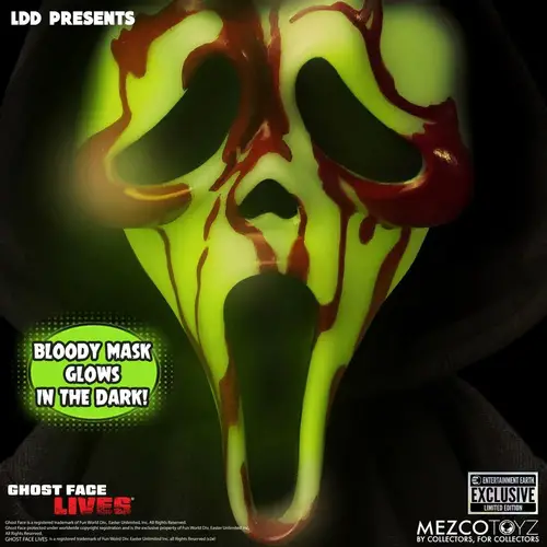 Ghost Face Bloody Glow-in-the-Dark Edition 10-Inch Doll - Entertainment Earth Exclusive - Living Dead Dolls