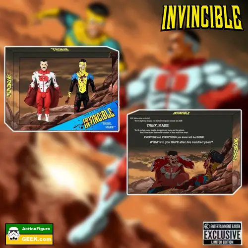 Omni-Man and Invincible Bloody Deluxe Action Figure 2-Pack Packaging